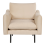 Beliani Armchair VINTERBRO Velvet Beige 4