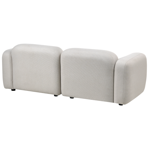 Beliani Sofa 3 Seater AFOSS Fabric Light Beige 2