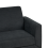 Beliani Sofa 3 Seater FENES Fabric Black 6