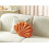 Beliani Throw Cushion CONSOLIDA 47 x 35 cm Velvet Orange Solid 2
