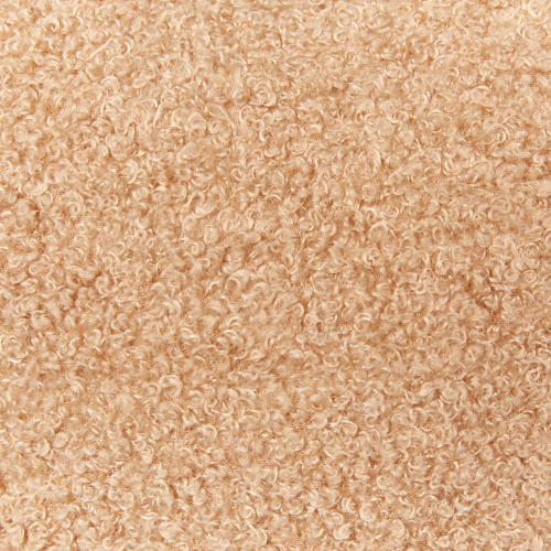 Beliani Throw Cushion GLADIOLUS 172 x 14 cm Boucle Light Brown Solid 2