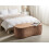 Beliani Pouffe BAYARD Faux Fur Light Brown 2