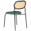 Beliani Set of 2 Dining Chairs ADAVER Metal Black 8