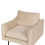 Beliani Armchair VINTERBRO Velvet Beige 6