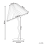 Beliani Table Lamp ALWERO Metal Orange 3