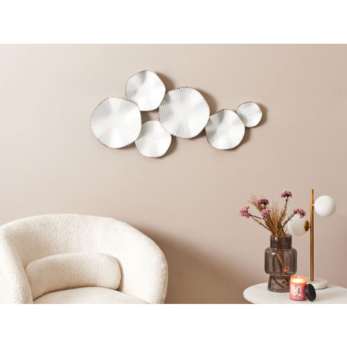 Beliani Wall Decor NEODYNIUM 47 cm Metal White 1