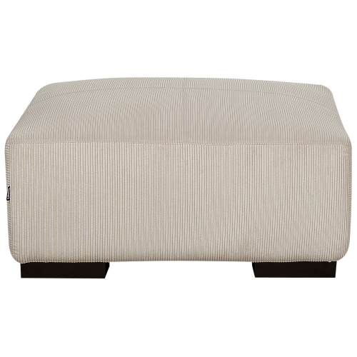 Beliani Ottoman LUNGO Corduroy Beige 2