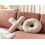 Beliani Set of 2 Decorative Cushions HESPERIS Boucle Beige Solid 2