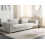 Beliani Sofa 3 Seater LERMON Fabric Light Grey 3