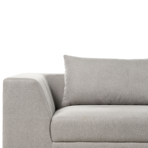 Beliani Sofa 3 Seater LERMON Fabric Light Grey 1