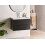 Beliani Wall Mounted Vanity Unit with Basin MAKANA Black 2
