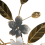 Beliani Wall Decor Leaf DYSPROSIUM 61 cm Metal Gold 6