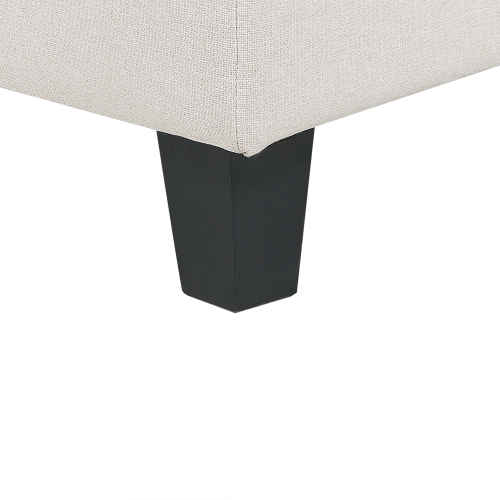 Beliani Ottoman UNSTAD Fabric Light Beige 2