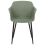 Beliani Set of 2 Dining Chairs ELIM Fabric Dark Green 5