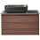 Beliani Vanity Unit with Basin 80 cm Dark Brown ARICA 7