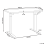 Beliani Manual Adjustable Standing Desk DESTINES 120 cm 72 cm Grey/ Black 3