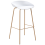 Beliani Set of 4 Bar Chairs VENLO White 4