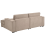 Beliani Corner Sofa KOLDING Fabric Taupe Left Hand 5