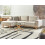 Beliani Corner Sofa 3 Seater NORA Fabric Light Beige Right Hand 3