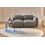 Beliani Sofa 3 Seater AFOSS Fabric Dark Grey 2