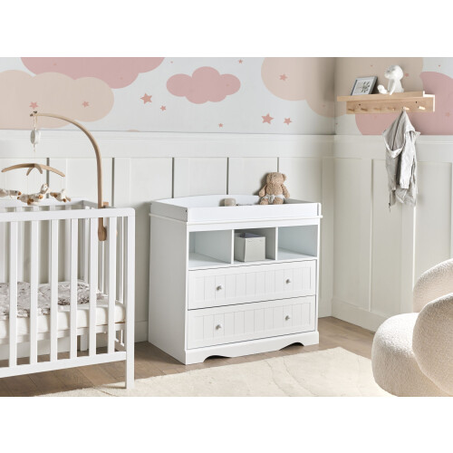 Beliani Changing Table Dresser VIRDEN White 1