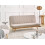 Beliani Sofa Bed 2 Seater KALFAFEL Fabric Light Brown 2