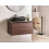 Beliani Vanity Unit with Basin 80 cm Dark Brown ARICA 2