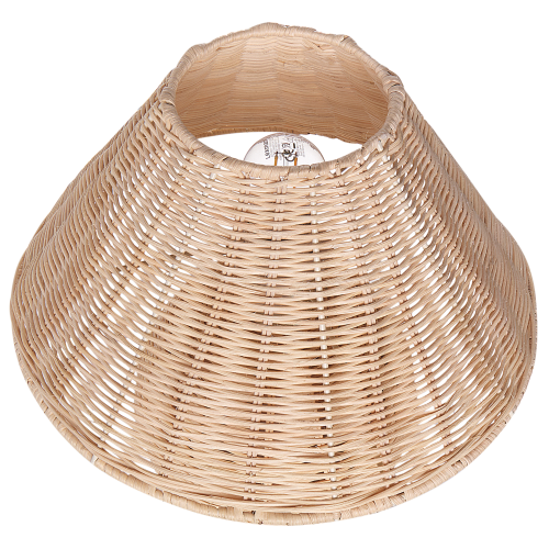 Beliani Table Lamp CINDER Rattan Natural 1