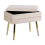 Beliani Upholstered Storage Bench ODESSA Velvet Beige 6