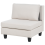 Beliani Modular Sofa 3 Seater UNSTAD with Ottoman Fabric Light Beige 4