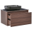 Beliani Vanity Unit with Basin 80 cm Dark Brown ARICA 6