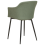 Beliani Set of 2 Dining Chairs ELIM Fabric Dark Green 6