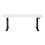 Beliani Electric Adjustable Standing Desk DESTINES 180 cm 80 cm White/ Black 2