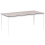 Beliani Garden Dining Table SOVARETO 180 cm 90 cm Wood-like Light Grey 4