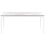 Beliani Garden Dining Table SOVARETO 180 cm 90 cm Marble Effect White Marble 5