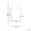 Beliani Wall Mirror BRIANT 56 cm x 130 cm Mango Wood White 3