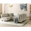 Beliani Modular U-Shape Sofa 5 Seater UNSTAD Fabric Light Beige 7