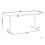 Beliani Electric Adjustable Standing Desk DESTINES 160 cm 72 cm White/ Black 3