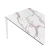 Beliani Garden Dining Table SOVARETO 180 cm 90 cm Marble Effect White Marble 6