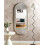 Beliani Wall Mirror BRIANT 56 cm x 130 cm Mango Wood White 2