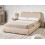 Beliani Ottoman Bed BLAGNAC Boucle Beige 140 x 200 cm (EU Double) 2