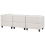 Beliani Modular Sofa 3 Seater UNSTAD with Ottoman Fabric Light Beige 8