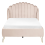 Beliani Bed Fabric AMBILLOU 120 x 200 cm (EU Small Double) Light Beige 5