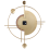 Beliani Wall Clock ALLOGNY 59 cm Metal Gold 5