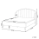 Beliani Bed Fabric AMBILLOU 120 x 200 cm (EU Small Double) Light Beige 3