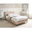 Beliani Bed Fabric FITOU 120 x 200 cm (EU Small Double) Beige 2