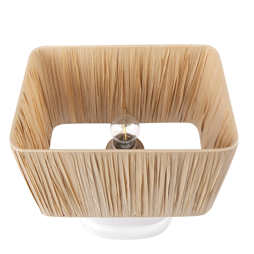 Beliani Table Lamp JUDY Ceramic White 1