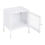 Beliani Bedside Table OSSETT Metal White 5