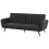 Beliani Sofa Bed 3 Seater VIMMERBY Fabric Black 4