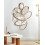 Beliani Wall Mirror DECIZE 113 cm 77 cm Metal Gold 8